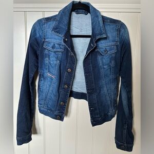 RARE DIESEL DENIM FRINGI Ladies Size XXS Girls 14 Blue Denim Jean Jacket